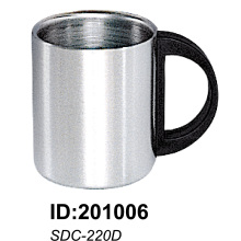 18/8 Tasse à double paroi en acier inoxydable de haute qualité Sdc-220d